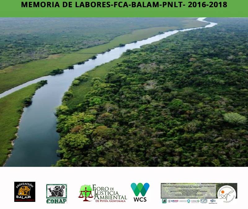 MEMORIA DE LABORES-FCA-BALAM-PNLT- 2016-2018