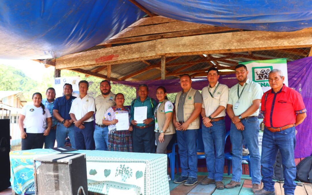 Opiniones por entrega del Acuerdo de Cooperación entre CONAP y comunidad San Miguel, Poptún, Petén.