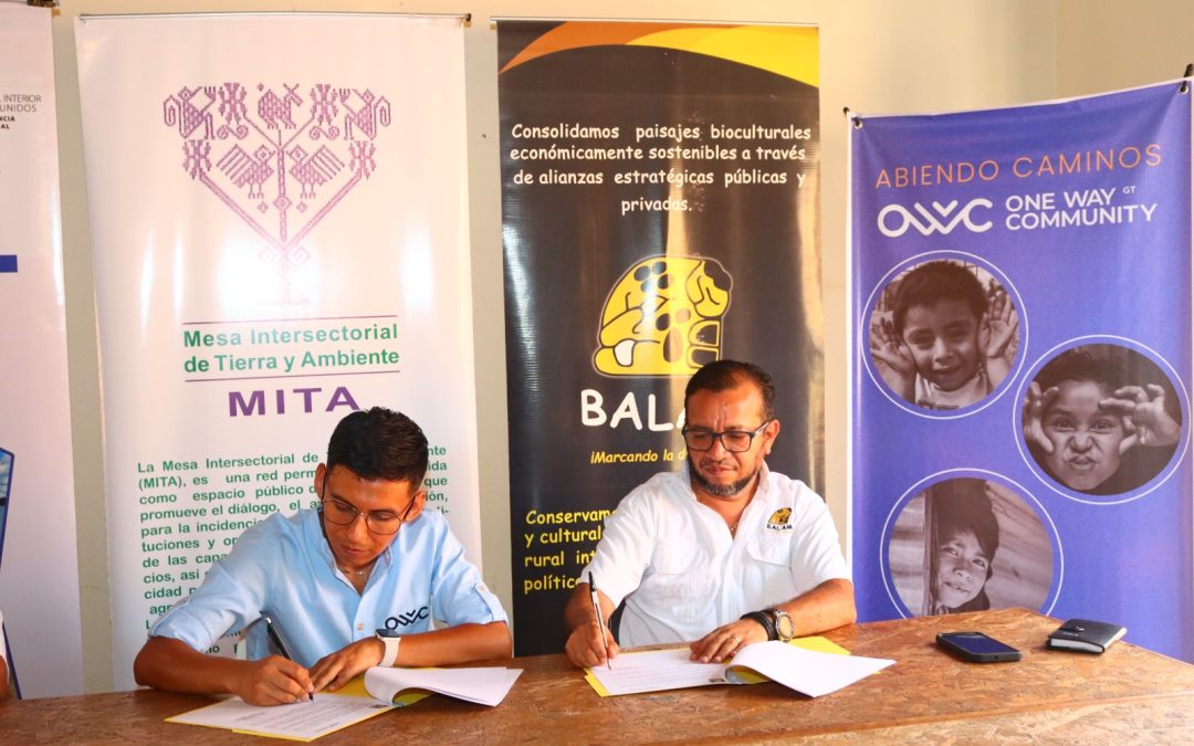 Asociación Balam y One Way Community firman convenio de Cooperación